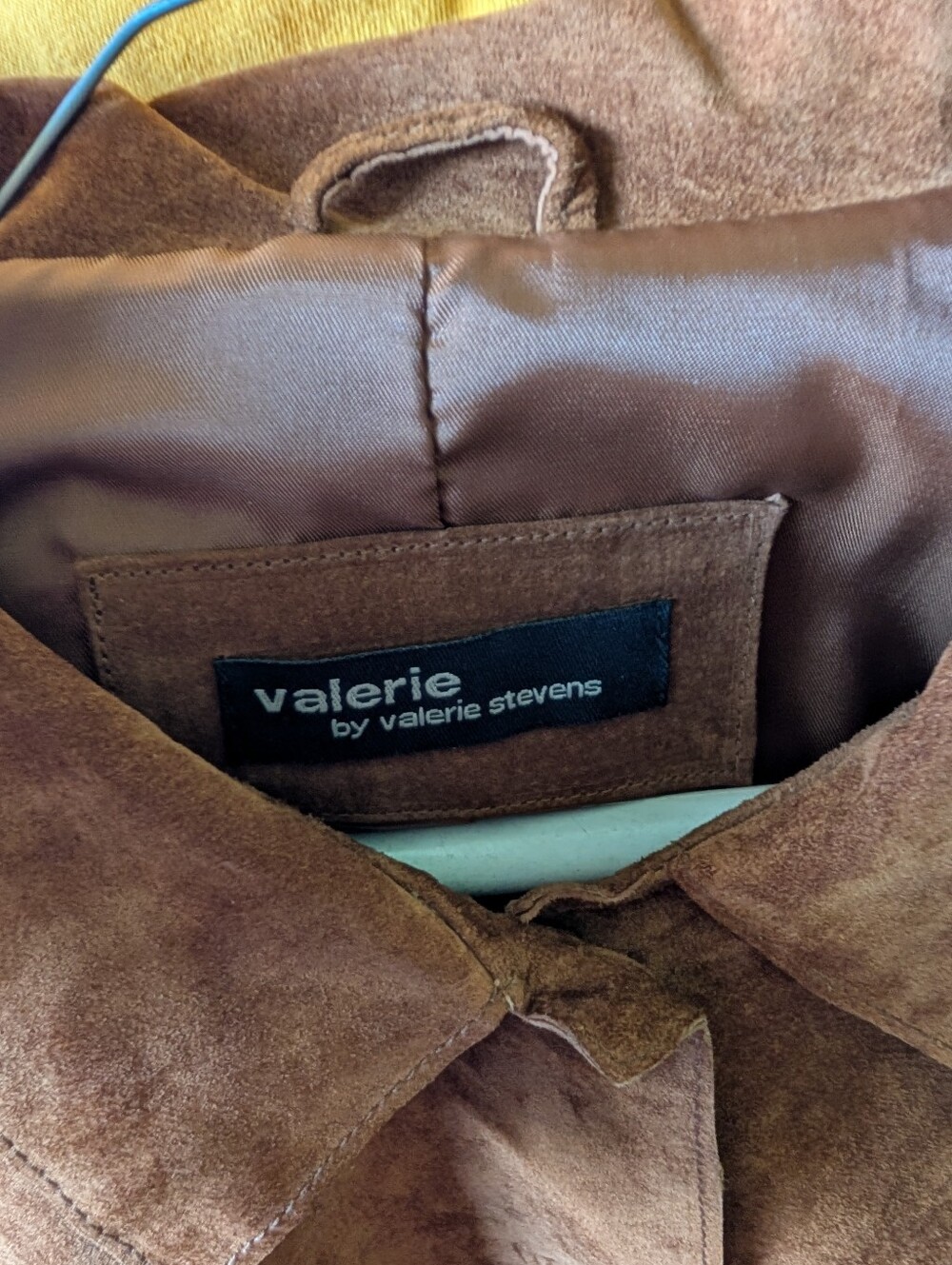 Classic Valerie Stevens Brown Suede Women's Jacket, sz S - Picture 2 of 8